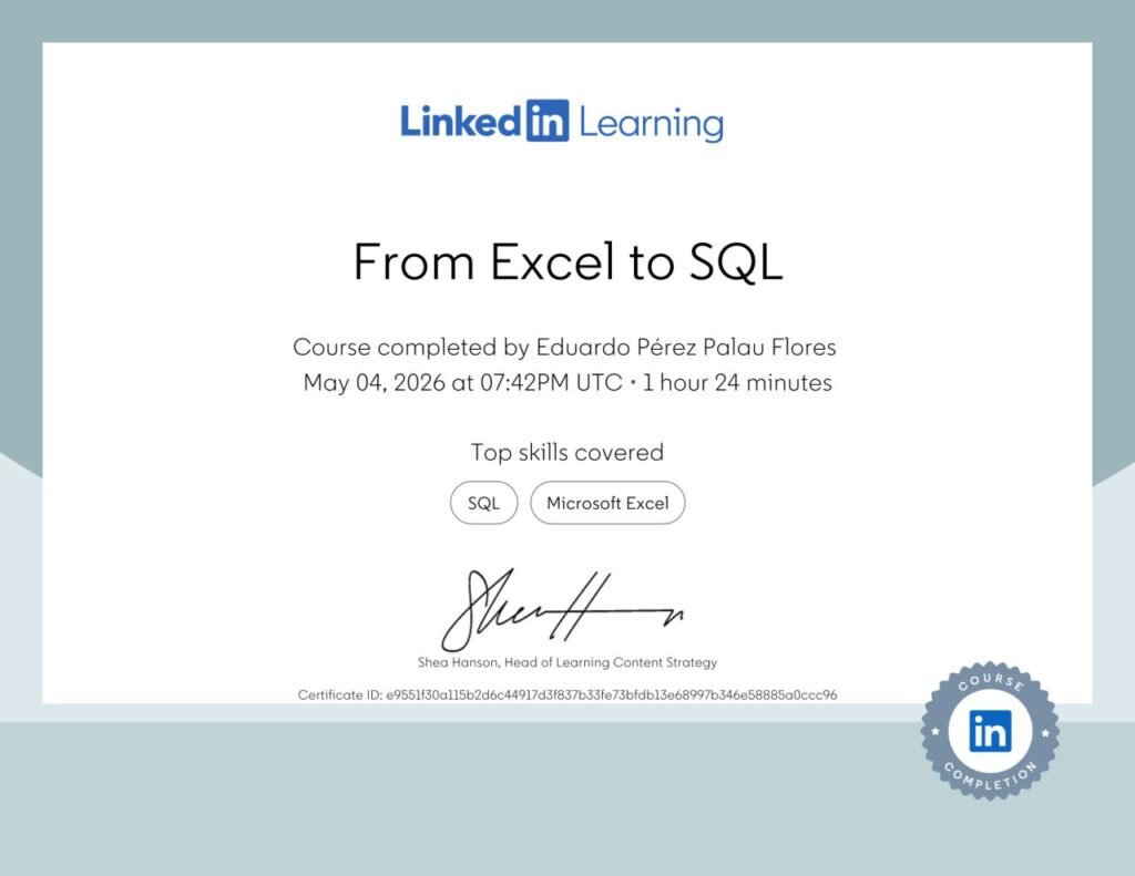 Excel to SQL